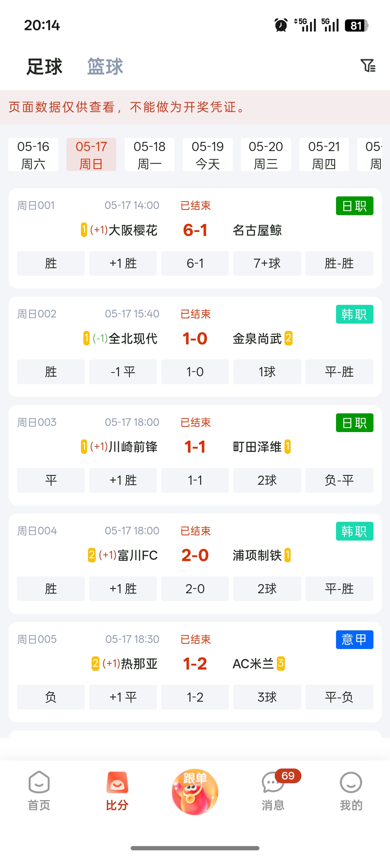 实时比分
